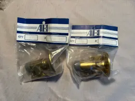 2039-br A & B Industries Brass Cushioned Door Holders - Set Of 2