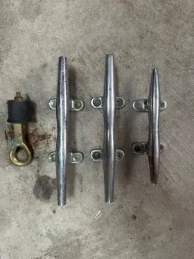 Rcleat04 A&l 3 Stainless Boat Yacht Deck Line Dock Rope Cleats 2x 6 Inch 1x 4 Haul Plug