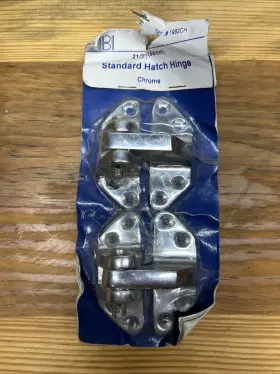 1992ch Abl 2 Heavy Duty Marine Grade Chrome Brass Hatch Hinge 1/2 Inch Base 7/8 Total
