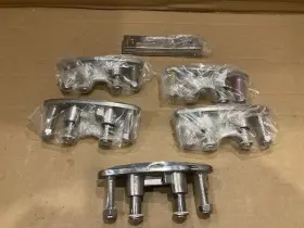 301-4 Accon Marine Lot Of 5 Stainless Steel Flush Pull Up Cleat 4.5 Slim-line