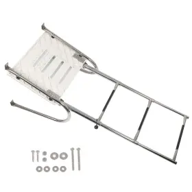 1173668 Aftermarket 3-step Stainless Steel Ship Ladder With Platform Marine Telescoping New