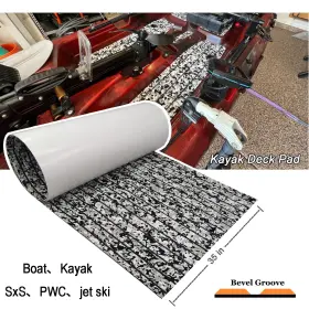 2nd-camo-b-90240 Alianqiu 2nd-camo-b-90240- Alq-1 Eva Foam Boat Decking Mat Faux Teak Marine Flooring For Yacht Kayak Camo