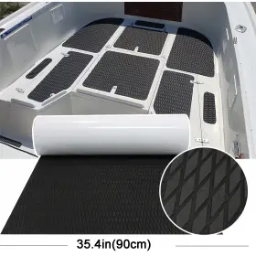 Alianqiu 377769604825 Diamond Eva Foam Boat Marine Flooring Black Teak Yacht Decking Sup Pad 35inx94in
