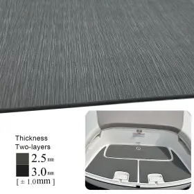 Grey-90240 Alianqiu Alq-1 5.5mm Thick Eva Foam Boat Flooring Marine Decking Faux Teak For Pontoon