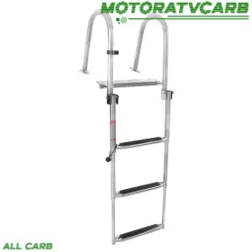 Mot4254522 All-carb Heavy-duty Dual-handle 3-step Boarding Ladder Stainless Steel