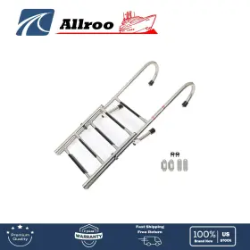 Alu2996136 Allroo Durable And Sturdy 304 Grade Stainless Steel Folding Ship Ladder 2 Step 3