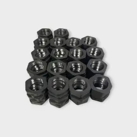 7211855 Altech Corp Black Polyamide Lock Nut For Pg16 Cable Glands Lot Of 90