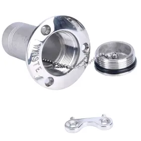 Amarine Made 614019642962 Boat Deck Fill 316 Stainless Filler Cap Waste Key Marine 1.5 Inch