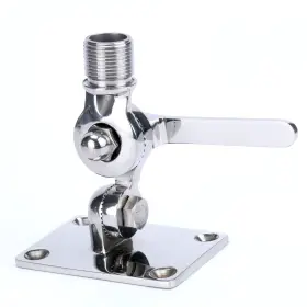 Amarine Made 700425099695 Marine Vhf Antenna Adjustable Base Mount For Boats Stainless Steel