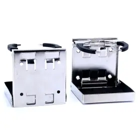 Amarine Made 700621157366 2-pack Stainless Steel Adjustable Folding Cup Holder
