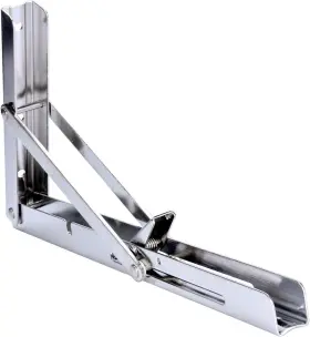 Am36-7995s Amarine Made 10 Pack Stainless Foldable Shelf Bracket With Short Release Arm For Bench Table