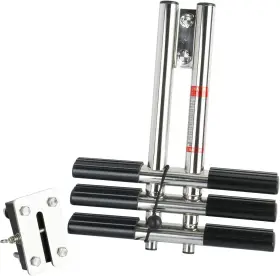 Am43-1085s3 Amarine Made 3 Steps Boat Ladder Dual Vertical Telescoping Tube Stainless Steel Diver