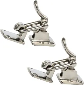 Ca-0012-02 Amarine Made 2 Pcs Stainless Steel Hold Down 90 Degree Clamp Locking Cam Latches Anti-rattle