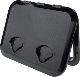 Ca-0165-bk Amarine Made Marine Boat Rv Abs Access Deck Hatch Window And Lid 315mmx440mm Black