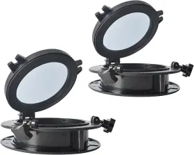 Ca-0185-02 Amarine Made 2pcs 10 Inch Boat Hatchround Opening Portlight Porthole Replacement Window Port Hole