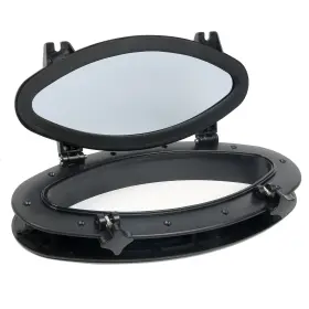 Ca-0189 Amarine Made 16 Inch X 8-5/8 Marine Hatch Porthole Window Oval Opening Portlight Abs