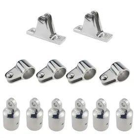 Cd624001s Amarine Made Bimini Top Hardware 12pcs Boat Fittings Fit 7/8 Inch Stainless Parts For Canopy