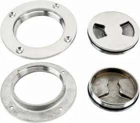 Jk-0322 Amarine Made 3 Inch Stainless Steel Deck Cover Plate Round Inspection Hatch With Detachable