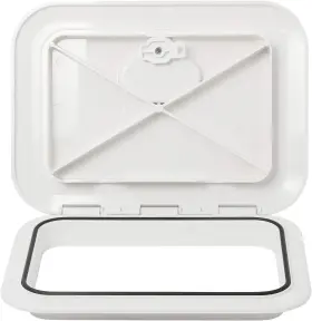 Amarine Made New-270mm 375mm 10-5/8 Inch X 14-3/4 Boat Deck Hatch Access And Lid White