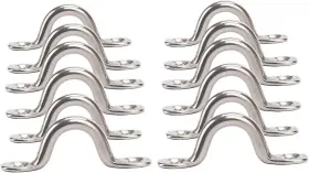 Pa-0005-06 Amarine Made 2 12 Pcs Stainless Steel Pad Eye Straps Tie Down Kayak Deck Loops
