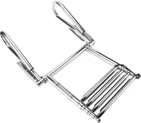 Sr-0059 Amarine Made 4 Steps Boat Ladder Pontoon Folding Stainless Steel Telescoping Swimming Marine