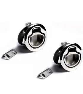 Yi-0125-02 Amarine Made 2pc Boat Slam Latch 2 Inch Lift Handle Deck Hatch Marine Flush Latches Hardware