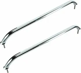 Yi-0400-02 Amarine Made 2pcs 18 Inch Hand Rail Stainless Heavy Duty Boat Marine Grab Handle With Flange And Stud