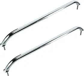 Yi-0401-02 Amarine Made 2 Pack Stainless Steel Boat Marine Grab Handle Hand Rail With Flange And Stud 23 Inch