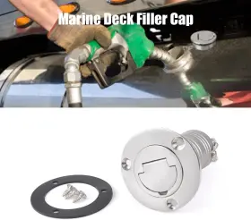 5205406 Aparts-5-star-service 2 Inch Marine Keyless Boat Fuel Gas Deck Fill / Filler 316 Stainless Steel 50mm