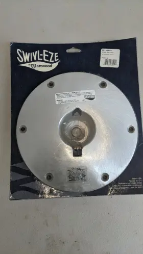 148-sp68914 Attwood Swivel-eze 9 Inch Brushed Aluminum Wedge Base Plate