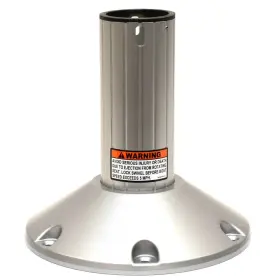 278aogy085-1 Attwood Boat Seat Pedestal 2 3/8 Inch Gray Aluminum New