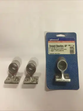 66080-3 Attwood Forward Stanchion 60 Stainless Steel Mount. 1pc