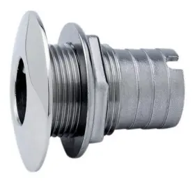 665443 Attwood Stainless Steel Barbed Short Straight Thruhull