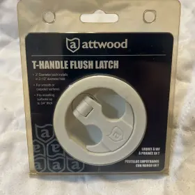 99602 Attwood 99600 99601 Atwood T-handle Flush Latch 3 Inch Diameter