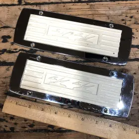 8007 Attwood Brass Works Pair Seaflite Boat Step Pads And Frames Chrome Seagulls