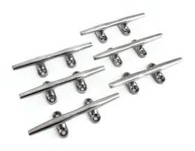 66009-6 Attwood Marine / Corporation Set Of 6 Stainless Steel Herreshoff Inch Boat Rope Cleats