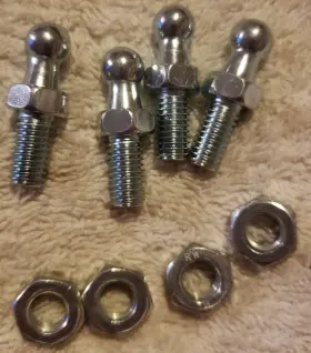 Sl69-bs-1 Attwood Lot Of 4 10mm Ball Stud With Thread New