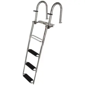 8905668 Avalon Pontoon Boats Pn Boat Folding Ladder 60 Inch Stainless 4-step