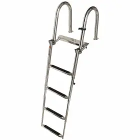 120744 Avalon Pontoons Pontoon Boat Telescoping Ladder 4 Step 62 Inch Ss