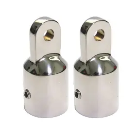 Bangbird 606860046341 2pcs Eye End Cap Bimini Top Fittings / Hardware - 1 Inch 316 Marine Stainless Steel