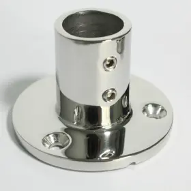 Bangbird 760934023574 Boat Hand Rail Fitting 90 Degree 1ftft Round Stanchion Base Marine Stainless Steel