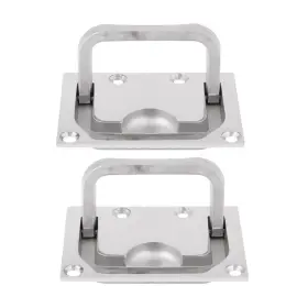Bangbird 760934028975 2pcs Boat Hatch Locker Flush Lift / Pull Ring Handle -316 Marine Stainless Steel