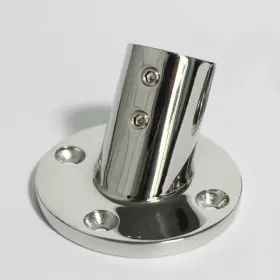 Bangbird 760934030053 Yacht Boat Rail Stanchion Base 7/8 Inch Or 22mm Tube 60 Degree Stainless Steel 316