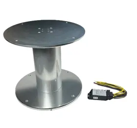 40173 Barka Single Pedestal Heavy Duty Two Stage Anodized Aluminum 12v New