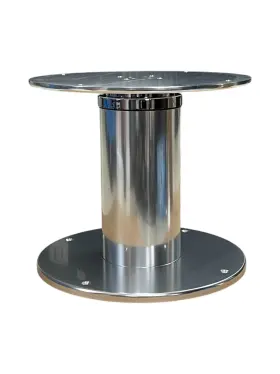 40174 Barka Single Pedestal Heavy Duty Two Stage Anodized Aluminum 24v New