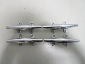 Gb599165501 Bayliner 6 Inch Hollow Base Boat Cleat Rope Tie Down Chrome Set Of 4