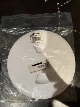 35-dp50w Beckson Deckplate 5in Twist Wht