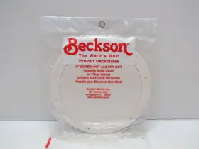 D3.5c648b Beckson Dp61-n New 6 Inch Beige Abs Pry Out Deck Plate Boat Sail