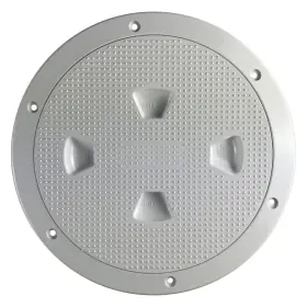 Dp82w Beckson 10 Inch O.d. X 7-5/8 I.d. White/pebble Abs Screw-out Deck Plate