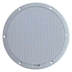 Dp85-w Beckson 10 Inch O.d. X 7-5/8 I.d. White/diamond Abs Pry-out Deck Plate